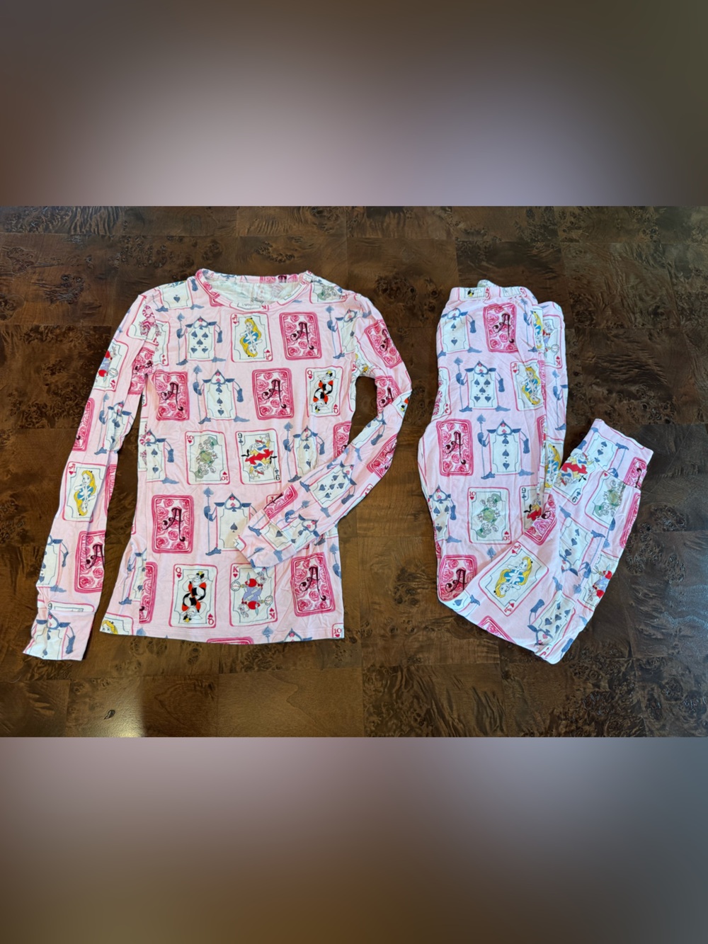 Posh Peanut x Disney Alice in Wonderland kids bamboo pajama set, 10-12Y, Soldout